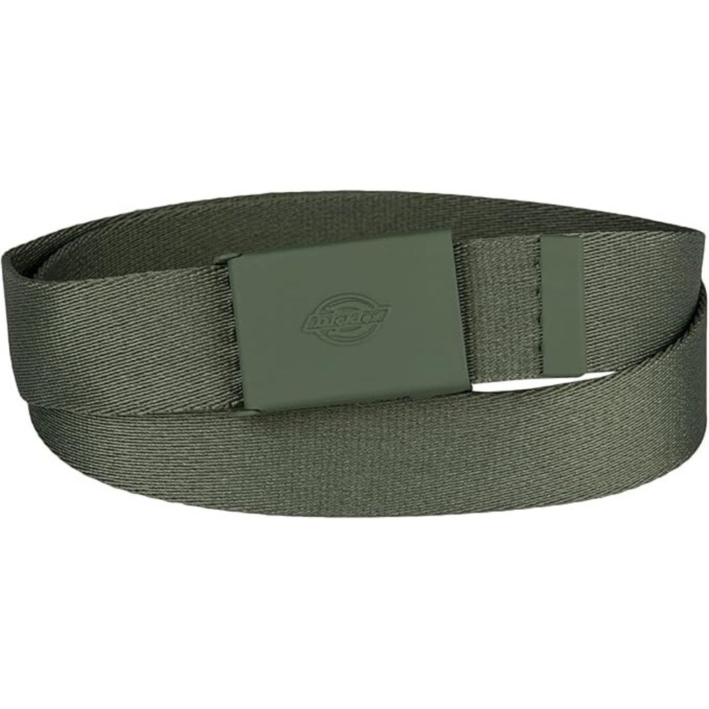 Dickies Fabric Belt Mens XL Olive Adjustable Military Buckle 53102501